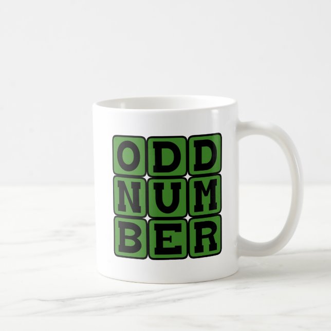 Odd Number, Mathematical Term Coffee Mug (Right)