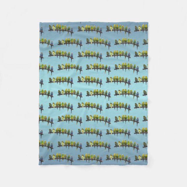 Odd One Out Fleece Blanket (Sky Blue Mix) (Front)