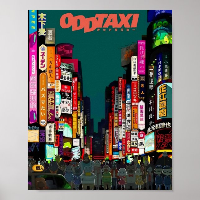 Odd Taxi Poster  (Front)