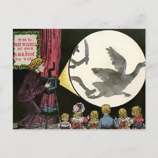 Odd Vintage Christmas Postcard (Front)