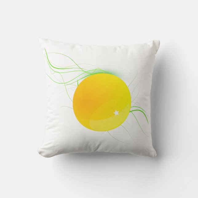 Odd Yellow Dot American MoJo Pillow (Front)