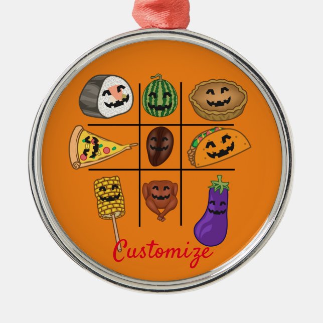 Oddball Jack o'lantern Medley Thunder_Cove Metal Tree Decoration (Front)