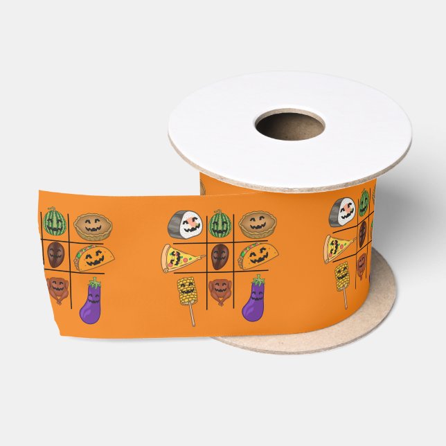 Oddball Jack o'lantern Medley Thunder_Cove  Satin Ribbon (Spool)