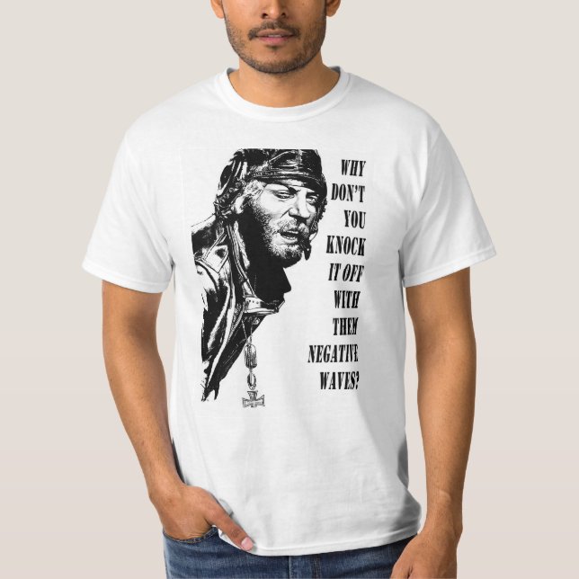 Oddball Says (black & White) T-Shirt (Front)