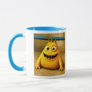 OddFriends – Happy Yellow Monster Poster Mug