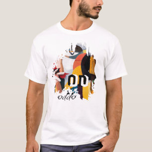 ODDO Abstract Brush Art Modern Colorful Expressi T-Shirt