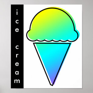 oddRex ice cream Poster