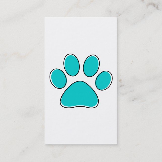 oddRex pet paw Business Card (Front)