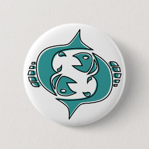 oddRex pisces 6 Cm Round Badge