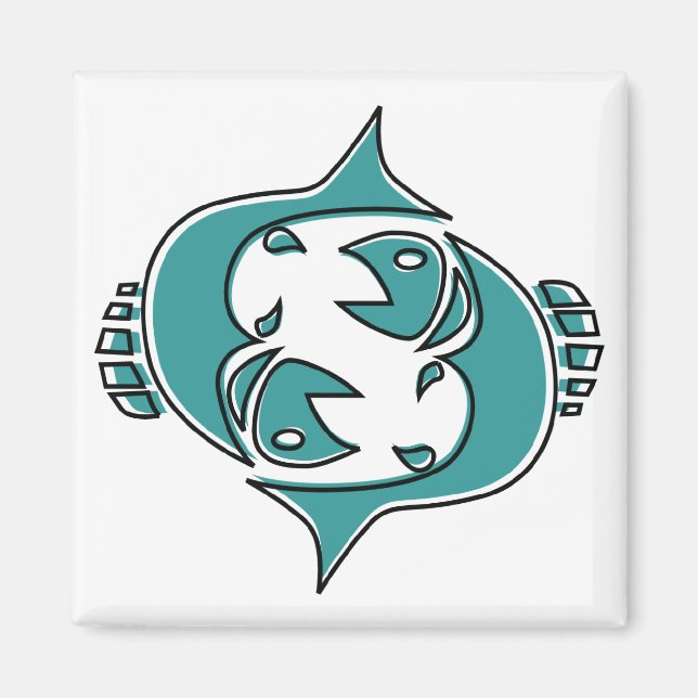 oddRex pisces Magnet (Front)