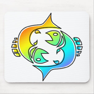 oddRex pisces Mouse Pad