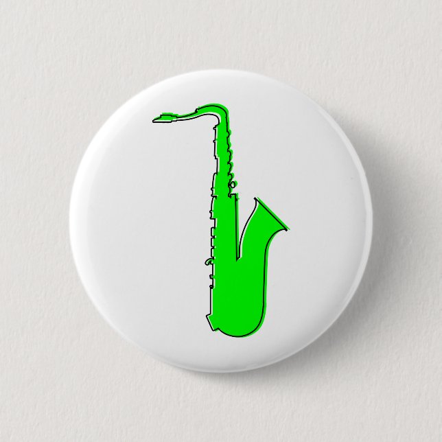 oddRex saxophone 6 Cm Round Badge (Front)