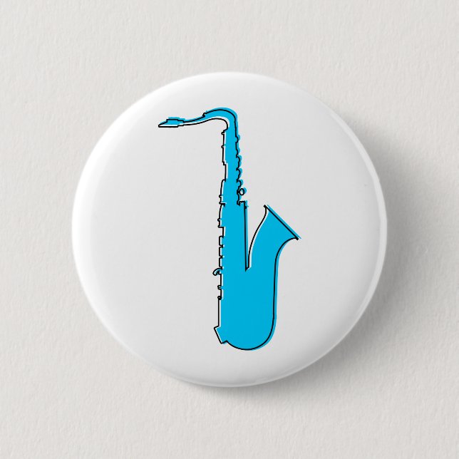 oddRex saxophone 6 Cm Round Badge (Front)