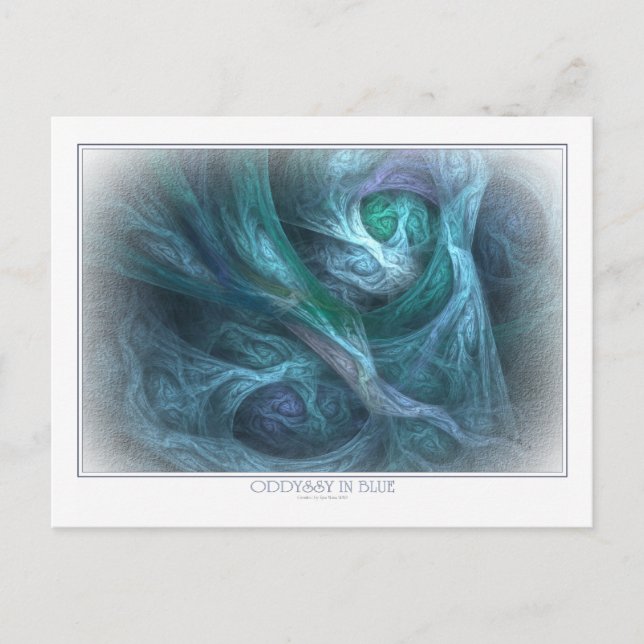 Oddyssy In Blue Postcard (Front)