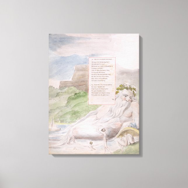 Ode on a Distant Prospect of Eton College, from 'T Canvas Print (Front)