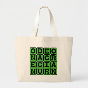Ode On A Grecian Urn, John Keats Poem Large Tote Bag