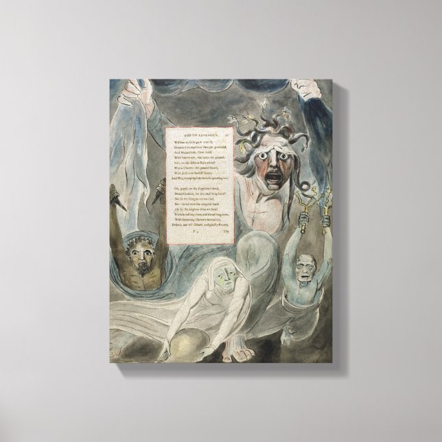 Ode to Adversity, from 'The Poems of Thomas Grey', Canvas Print (Front)
