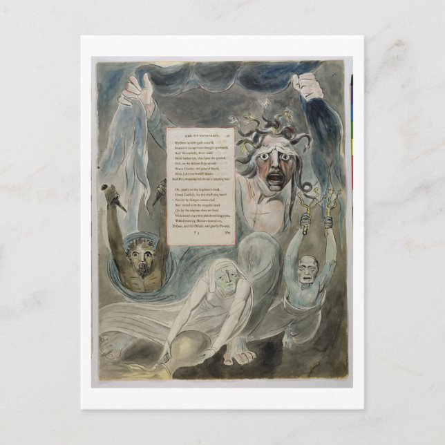 Ode to Adversity, from 'The Poems of Thomas Grey', Postcard (Front)