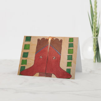 Ode to Bakersfield - crayon and ink pen Card