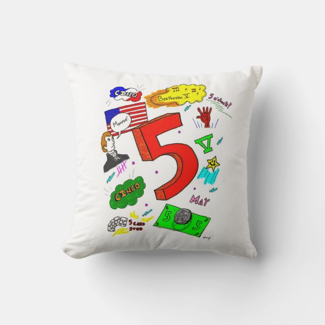 Ode to Five Pillow (Front)