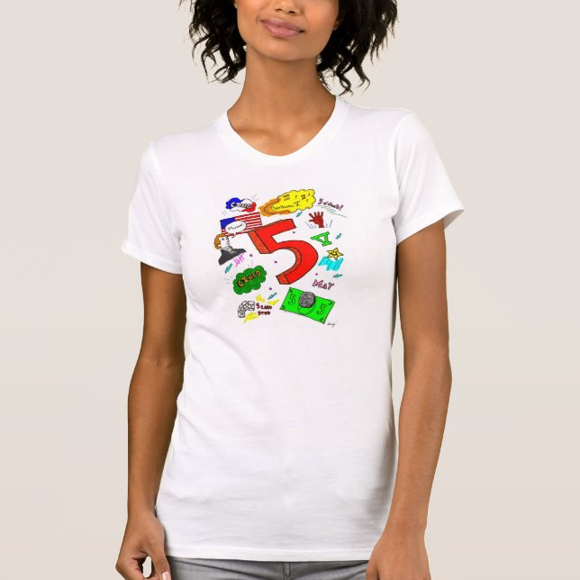 Ode to Five Womens Bella Canvas Jersey T-Shirt (Front)