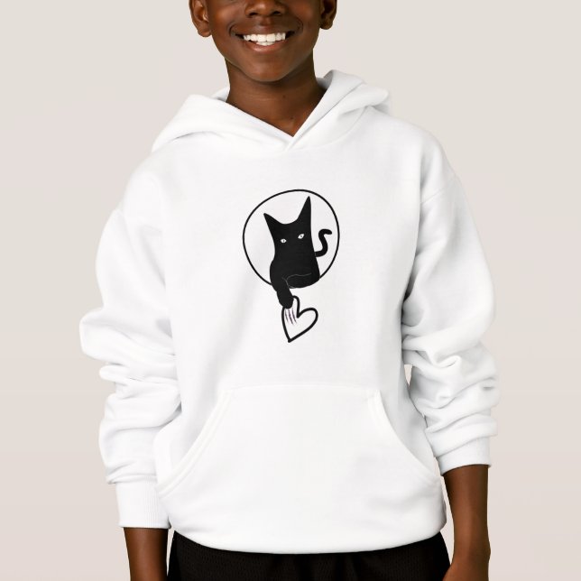 Ode to Love Cat Hoodie by Poet Adiela Akoo (Front)