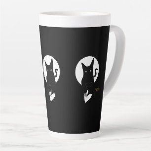 Ode to Love Cat Latte Mug by Poet Adiela Akoo