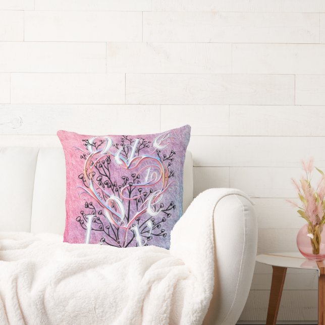 Ode to Love Throw Pillow (Couch)