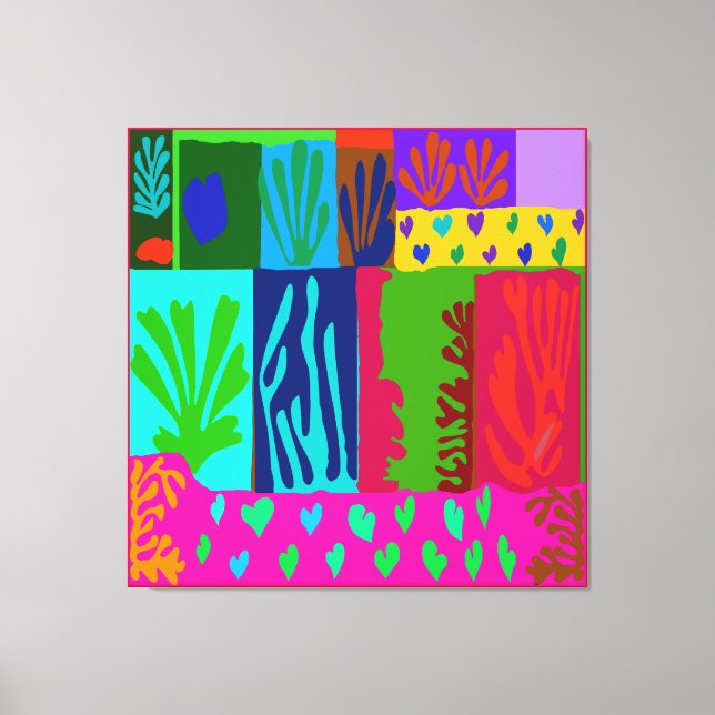 Ode to Matisse Collage Canvas Print (Front)