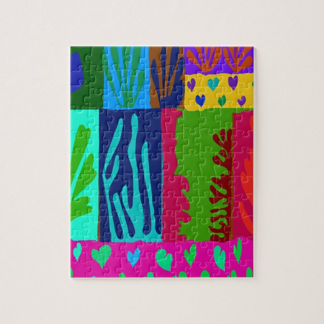 Ode to Matisse Collage Jigsaw Puzzle (Vertical)