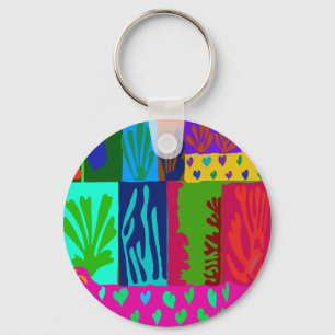 Ode to Matisse Collage Key Ring