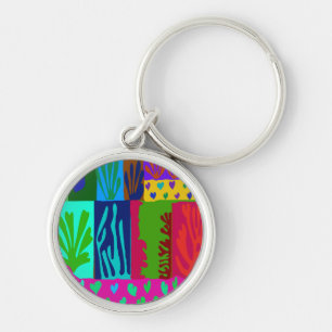 Ode to Matisse Collage Key Ring
