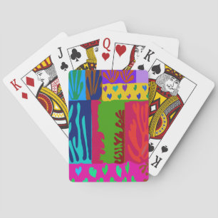 Ode to Matisse Collage Playing Cards
