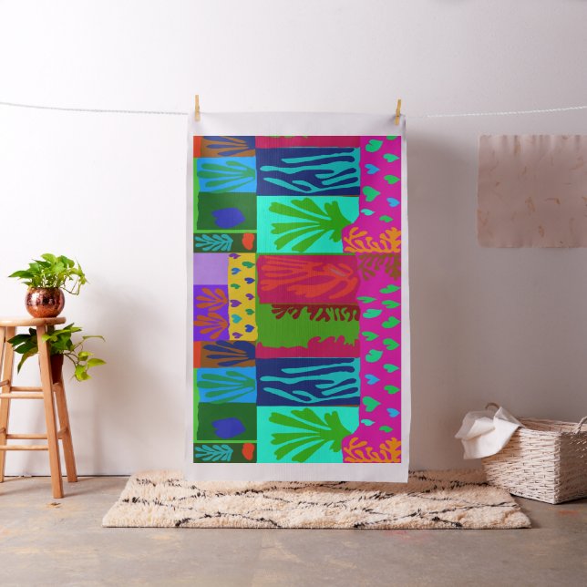 Ode to Matisse Custom Fabric for Bedding (In Situ)