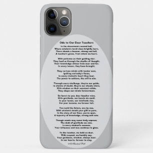 Ode to Our Dear Teachers Poem  HAMbyWG Case-Mate iPhone Case