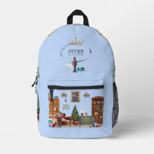 Ode to The Nutcracker Ballet Blue Printed Backpack