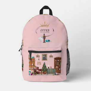Ode to The Nutcracker Ballet Pink Printed Backpack