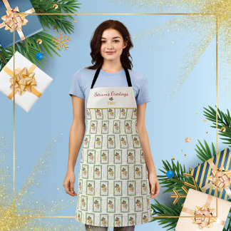 Ode to The Nutcracker Garland Ivory Accent Apron