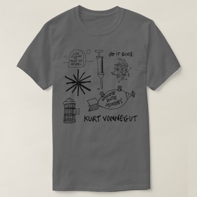 Ode to Vonnegut Pattern  T-Shirt (Design Front)