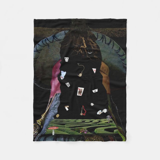 Ode to Wonderland Fleece Blanket (Front)