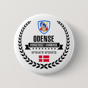 Odense 6 Cm Round Badge