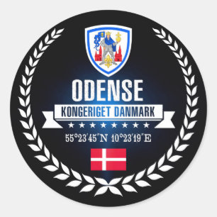 Odense Classic Round Sticker