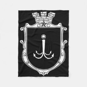 Odesa Odessa Coat Of Arms Ukraine Flag Ukr  Fleece Blanket
