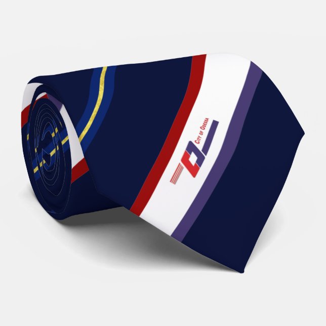 Odessa (Texas) city flag Neck Tie (Rolled)