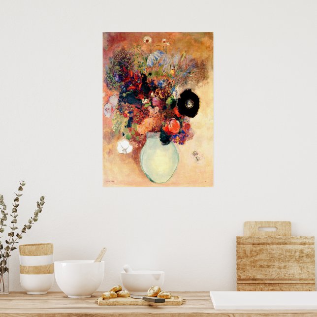 Odilon Redon - Black Poppy Poster (Kitchen)