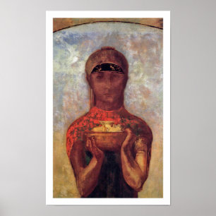 Odilon Redon - Chalice of Mystery - Spiritual Art Poster