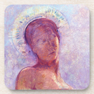 Odilon Redon, closed eyes 1889 Coaster