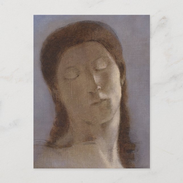 Odilon Redon - Closed eyes, 1890  CC0279 Postcard (Front)