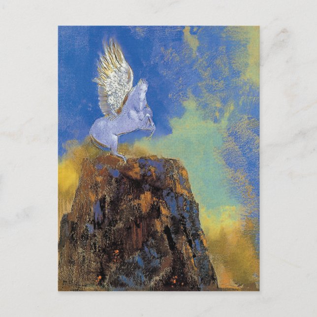 Odilon Redon Pegasus - Greek Mythology Symbolism Postcard (Front)