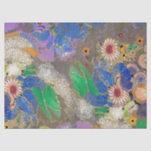 Odilon Redon's abstract flower background. Tissue Paper